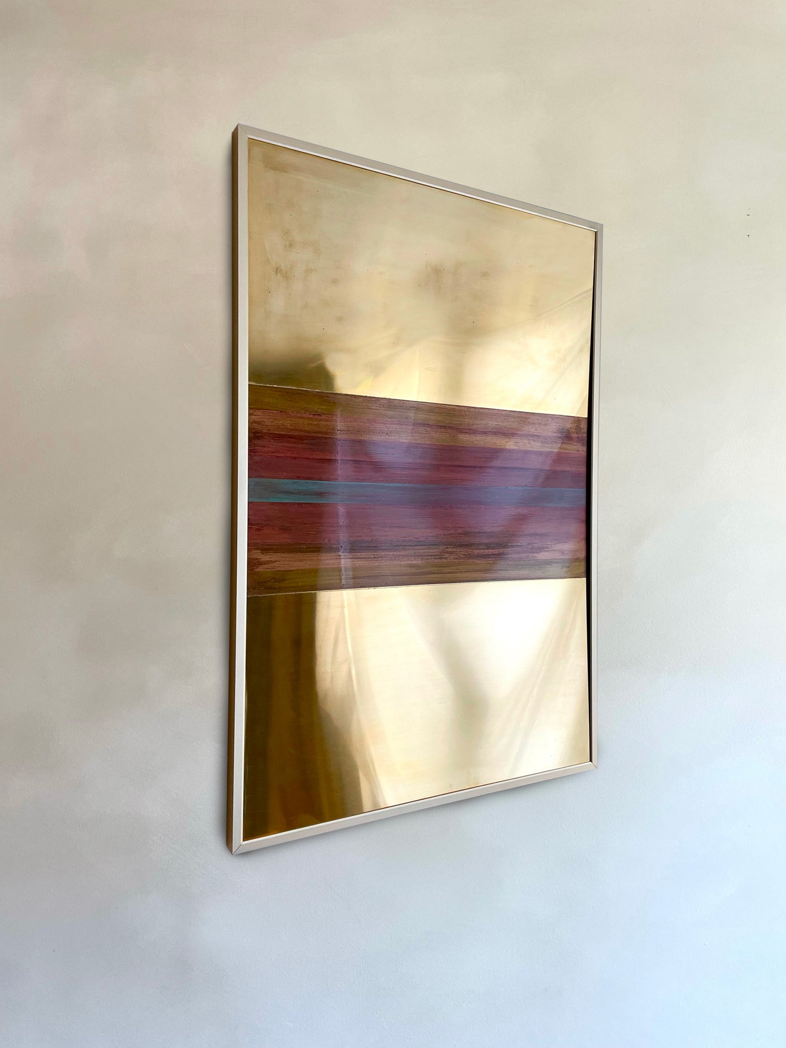 Messing and oxidation art, contemporary art, studio Eline Baas